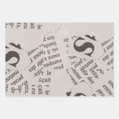 Biskek Journalラッピング紙とランダムプリント ラッピングペーパーシート (正面3)