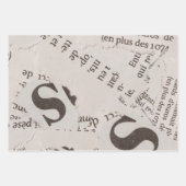 Biskek Journalラッピング紙とランダムプリント ラッピングペーパーシート (正面)