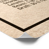 Bismarck – 戦艦の青写真プランSD ポスター (角)