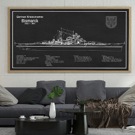 Bismarck – 戦艦ブループリント計画PD フォトプリント