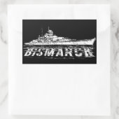 Bismarck Rectangleステッカー 長方形シール (バッグ)
