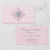 Bismillahのイスラム教のイスラム教のピンクの星オリエンタル 名刺 (正面/裏面)