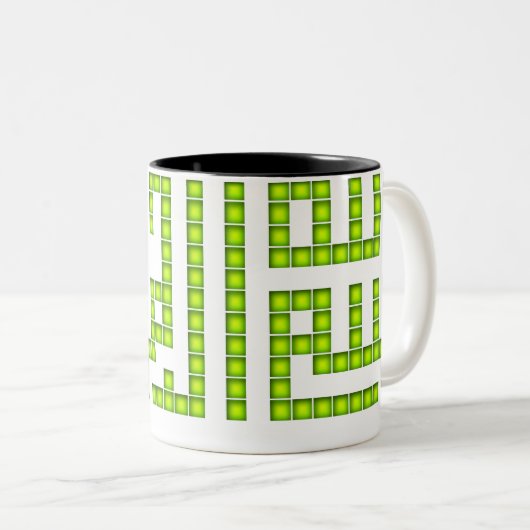 Bismillahはマグを曇らしました ツートーンマグカップ (正面右)