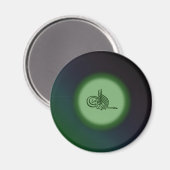 Bismillah – アッラー緑の書名で マグネット (正面/裏面)