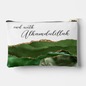 Bismillah Alhamdullilah Green Agate アクセサリーポーチ (裏面)