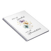 Bismillah Alhamdullilah Pastel Color Floral ノートブック (右側)