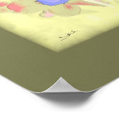 Bismillah Allahu Akbarフローラ書道 ポスター (角)