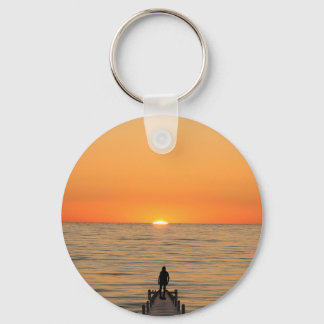 Bismillah and sunset design keychain キーホルダー