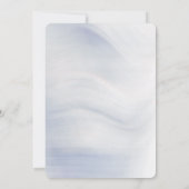 Bismillah Blue & Gold Muslim Nikkah Card 招待状 (裏面)