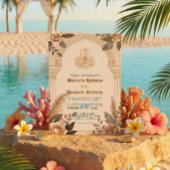 Bismillah Calligraphy Geometric Floral Arch 招待状