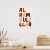 Bismillah Poster – Islamic Wall Art, Minimalist Ar ポスター (キッチン)