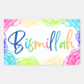 Bismillah Rectangularステッカー 長方形シール (正面)