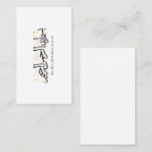 Bismillahi Ar-Rahmani Ar-Rahim –Arabic Thuluth Art 名刺 (正面/裏面)
