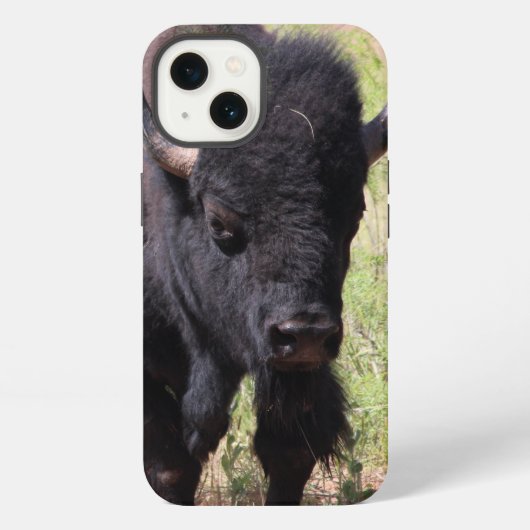 BisonクローズアップiPhoneケース iPhoneケース (裏面)