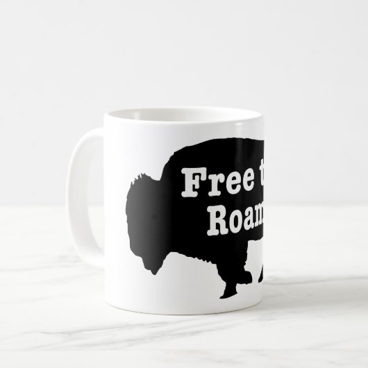 Bison自由にローム コーヒーマグカップ (正面左)