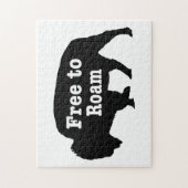 Bison自由にローム ジグソーパズル (縦)