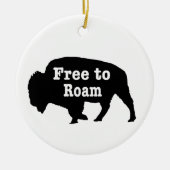 Bison自由にローム セラミックオーナメント (正面)