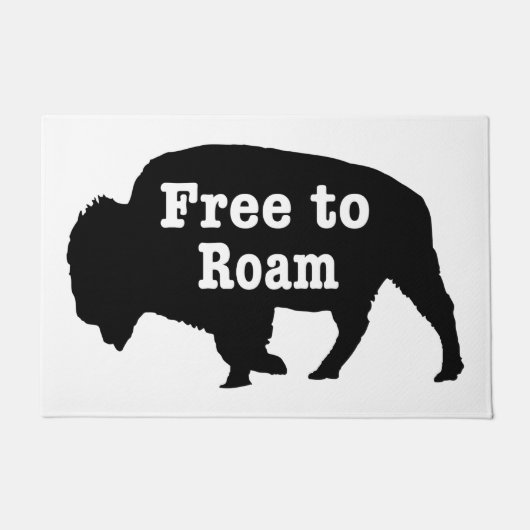 Bison自由にローム ドアマット (正面)