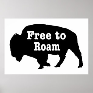 Bison自由にローム ポスター
