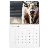 Bison 威厳のある - 2024年カレンダー：旅 カレンダー (1月 2026)