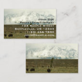 Bison at Grand Teton国立公園写真 名刺 (正面/裏面)