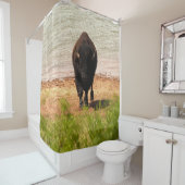 Bison At The water シャワーカーテン (インサイチュ)
