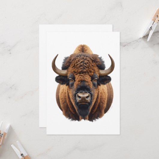 Bison / Buffalo カード (正面/裏面インサイチュ)