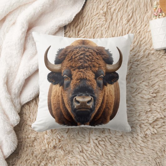 Bison / Buffalo クッション (ブランケット)