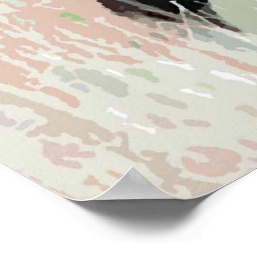 Bison Buffalo American Artwork ポスター (角)