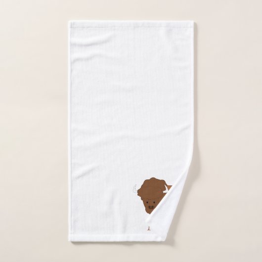 Bison Design Monogrammed バスタオルセット (ハンドタオル)