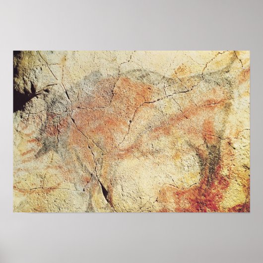 Bison, from the Caves at Altamira, c.15000紀元前 ポスター (正面)