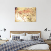 Bison from the Caves at Altamira, c.15000 BC キャンバスプリント (インサイチュ (寝室))