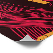 Bison High Grass：フィールドパターン。 ポスター (角)