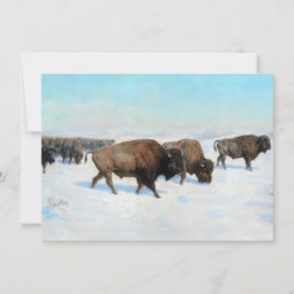 Bison in the Snow (by Rosa Bonheur) カード