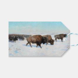 Bison in the Snow (by Rosa Bonheur) ギフトタグ