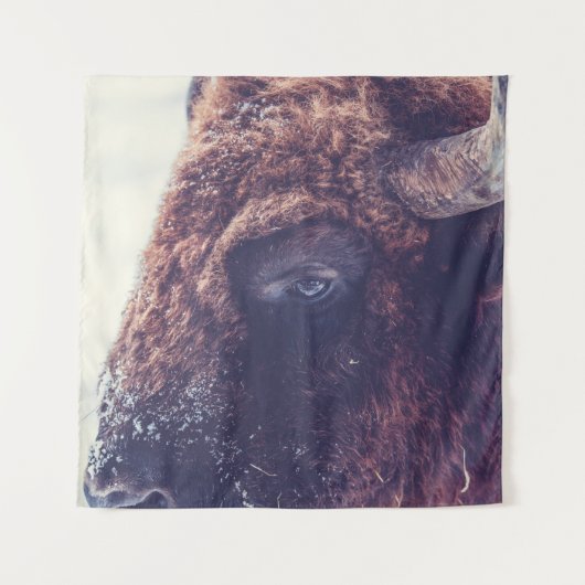 BISON IN THE WINTER タペストリー (正面)