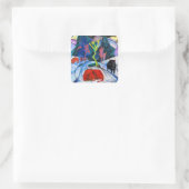 Bison in Winter by Franz Marc スクエアシール (バッグ)