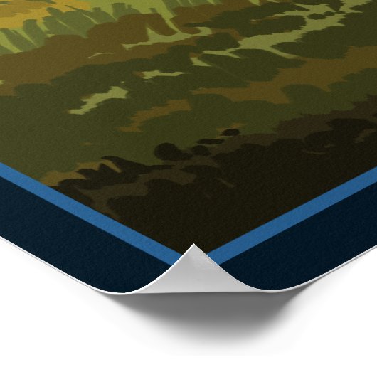 Bison Scene – アイダホ ポスター (角)