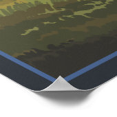 Bison Scene – アラスカの銅川流域 ポスター (角)