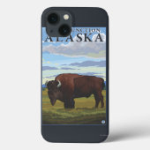 Bison Scene – アラスカ、デルタジャンクション Case-Mate iPhoneケース (裏面)
