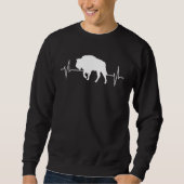 Bison  Wisent Forest Animals Forest Animals ECG Li スウェットシャツ (正面)