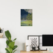 Bison with calf at Yellowstone National Park ポスター (ホームオフィス)