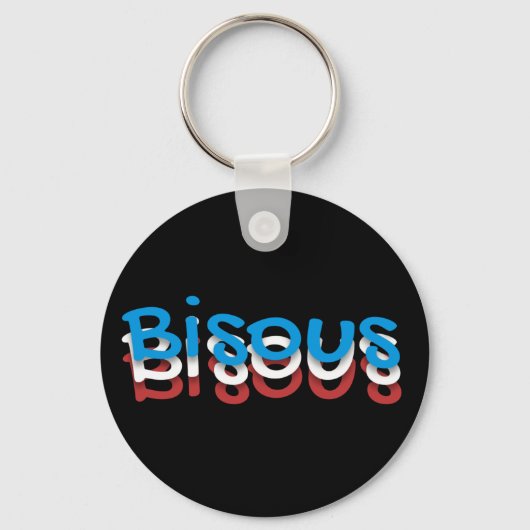 Bisous (キス) キーホルダー (正面)