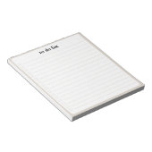 Bisque To Do List Minimalist Teacher Organizer ノートパッド (アングル)