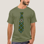 Bisset Scottish Badge & Tartan Necktie Tシャツ (正面)