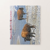 Bisson Montana.クリスマスグリーティング ジグソーパズル (縦)