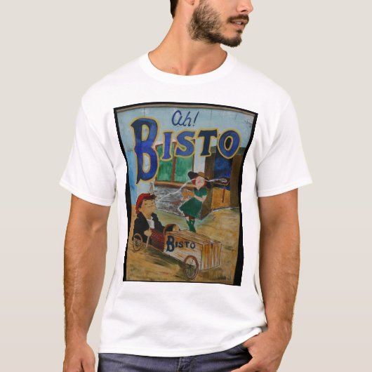 Bistoのヴィンテージポスター Tシャツ (正面)