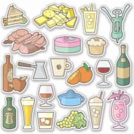 BistroメニューアイコンStickersコレクション シール