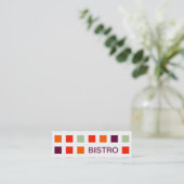 BISTRO (モダン正方形) スキニー名刺 (スタンド正面)