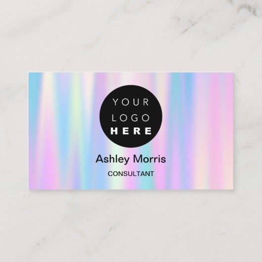 Bit Me QRコードはBitcoinsホログラフピンクを受け入れる 名刺 (裏面)